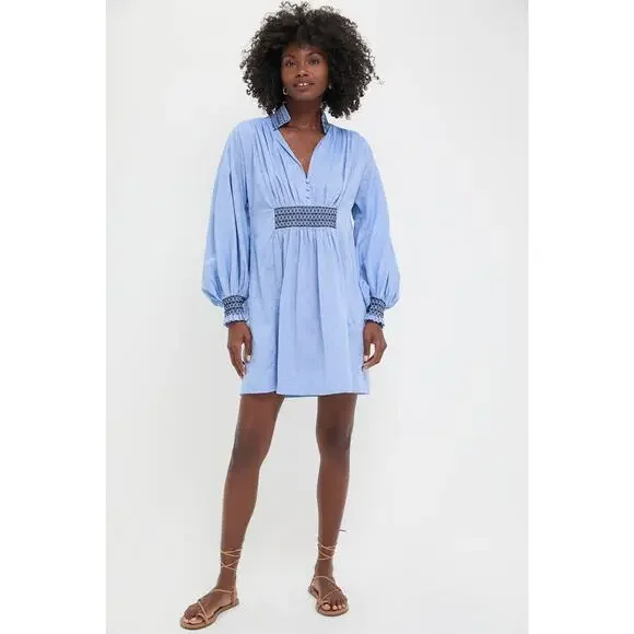 TUCKERNUCK Chambray Embroidered Aubury Dress Size XXXL NWT Retail $198 - Picture 4 of 8